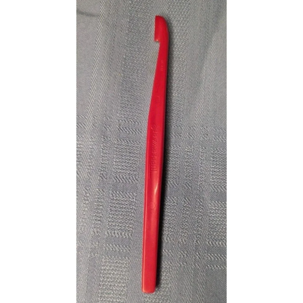 Vintage Tupperware Citrus Zester Red Peel Cutter Garnish Tool New Old Stock
